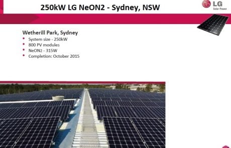 Pacific Solar - 250kW LG NeON2 – Sydney NSW